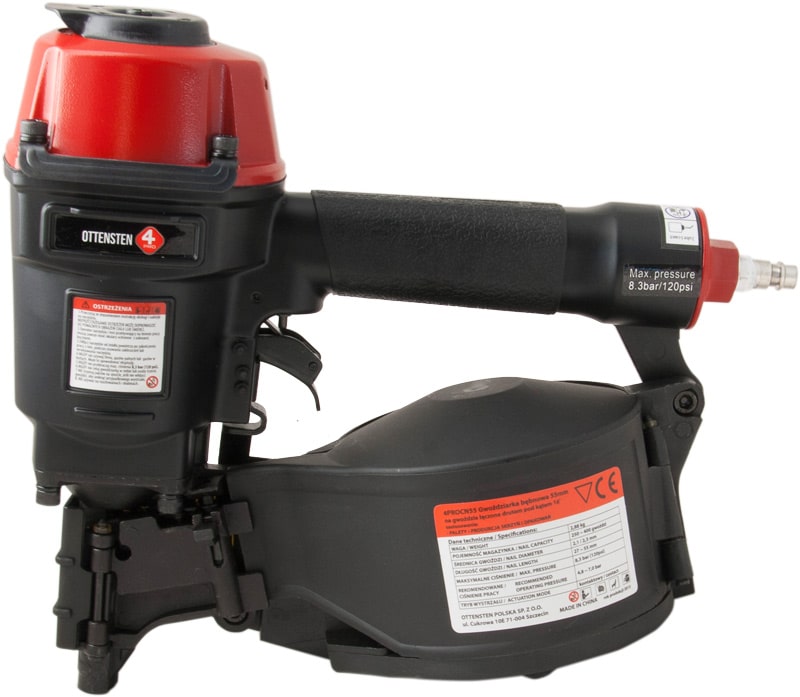 4PRO CN55 Pneumatic Pallet Nailer for Nails in Rolls (25-57mm)(15°)