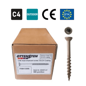 4PRO - Süvistatud peaga kruvid (4,8 x 75 mm) (500 tk) C4